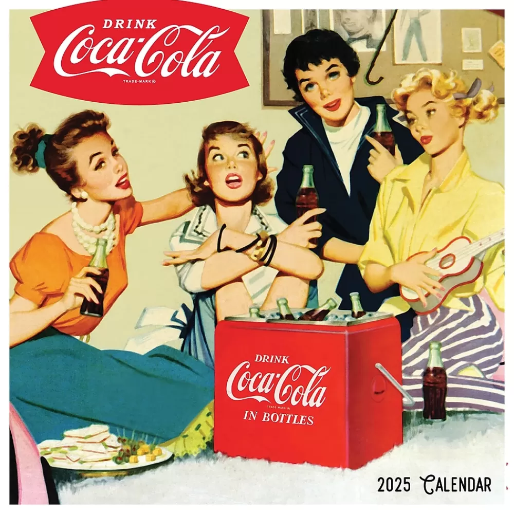 TF Publishing 2025 Calendars<2025 Coca-Cola 7" x 7" Monthly Wall Calendar (25-2102)