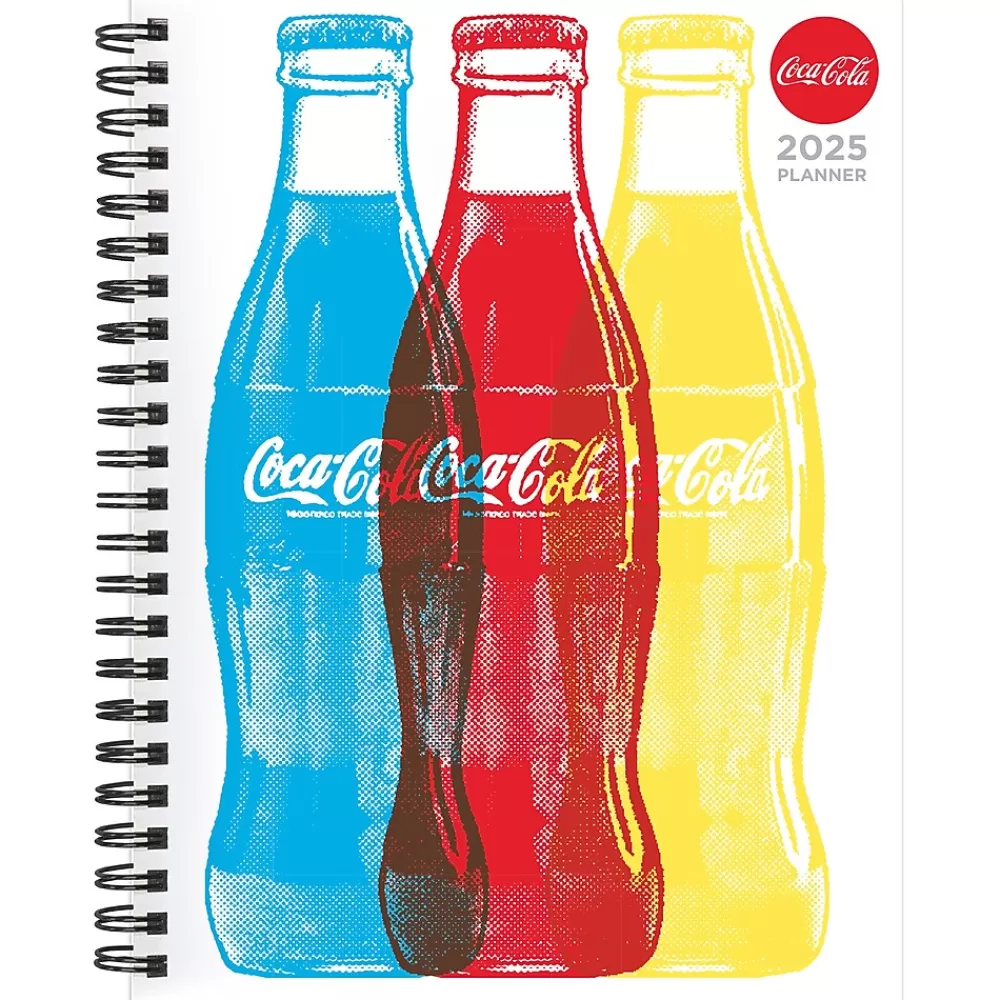 TF Publishing 2025 Planners<2025 Coca-Cola 6.5" x 8" Weekly & Monthly Planner, Paperboard Cover, Multicolor (25-9226)