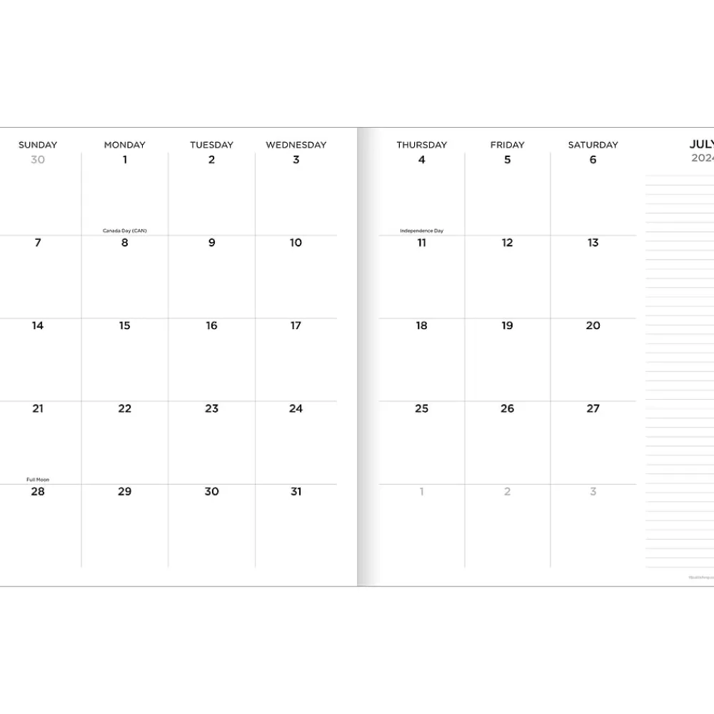 TF Publishing Academic Planners<2024-2025 Color Squad 9" x 11" Academic Monthly Planner, Paperboard Cover, Multicolor (AY25-4504)