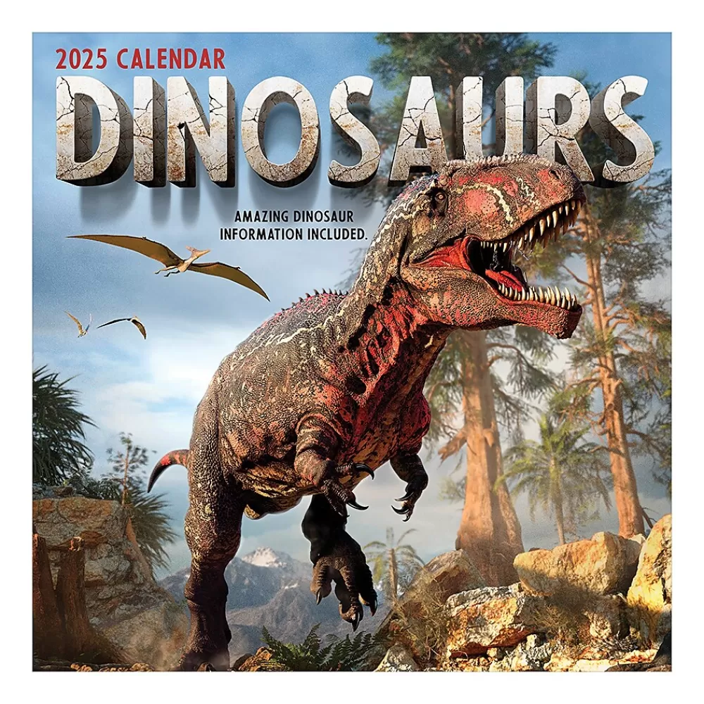 TF Publishing 2025 Calendars<2025 Dinosaurs 12" x 12" Monthly Wall Calendar (25-1139)