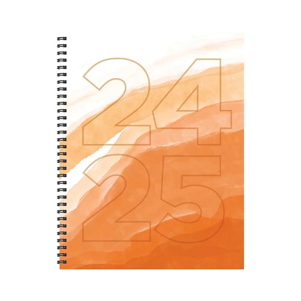 TF Publishing Academic Planners<2024-2025 Elements Series Lava Wave 8.5" x 11" Academic Weekly & Monthly Planner, Paperboard Cover