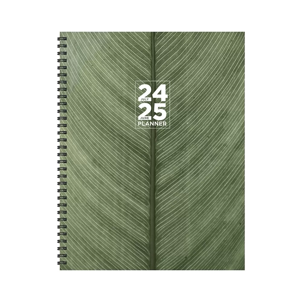 TF Publishing Academic Planners<2024-2025 Elements Series Living Leaf 8.5" x 11" Academic Weekly & Monthly Planner, Paperboard Cover