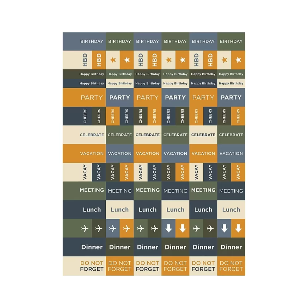 TF Publishing Academic Planners<2024-2025 Elements Series Ombre Woods 6" x 8" Academic Weekly & Monthly Planner, Paperboard Cover, Kraft/Black