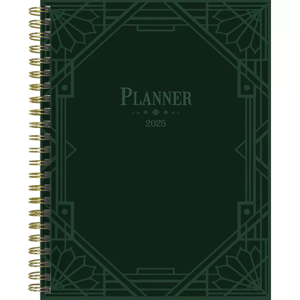 TF Publishing 2025 Planners<2025 Emerald Edition 6.5" x 8" Weekly & Monthly Planner, Paperboard Cover, Multicolor (25-9220)