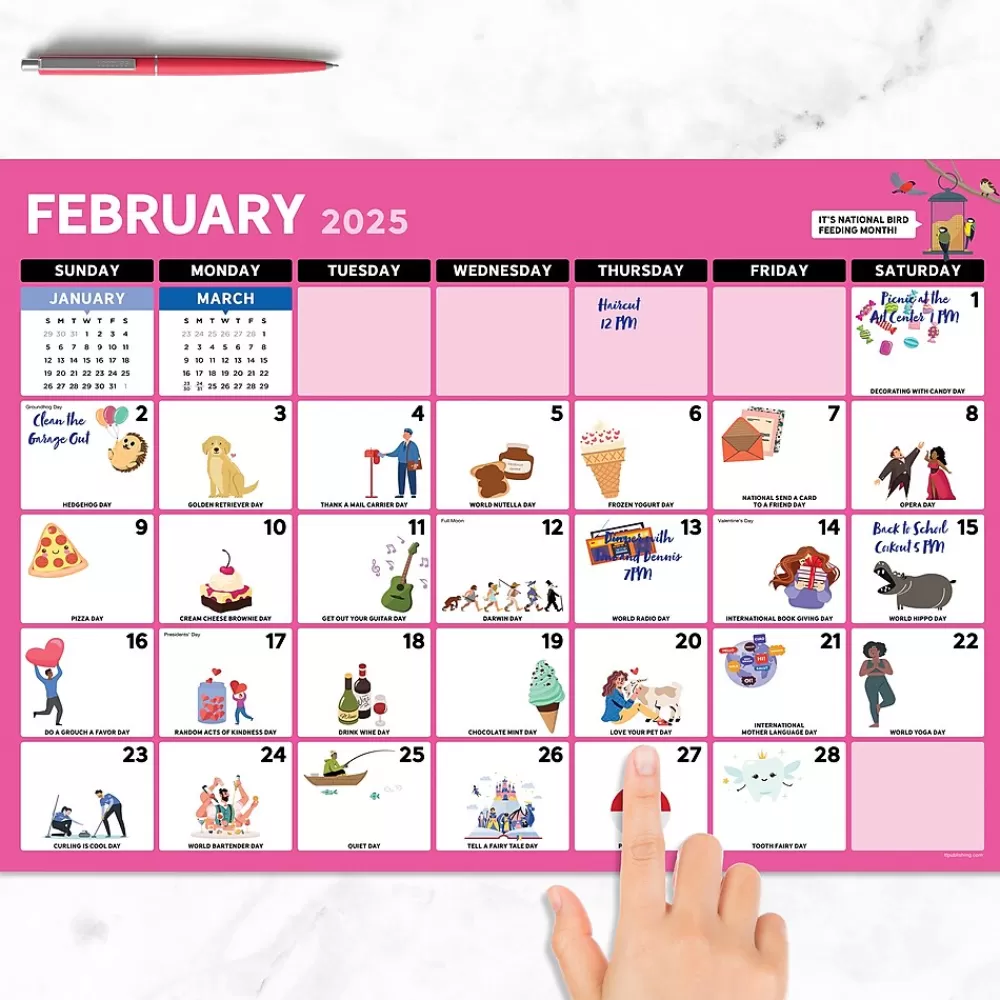 TF Publishing 2025 Calendars<2025 Every Day's A Holiday 12" x 17" Monthly Desk Pad Calendar (25-8500)