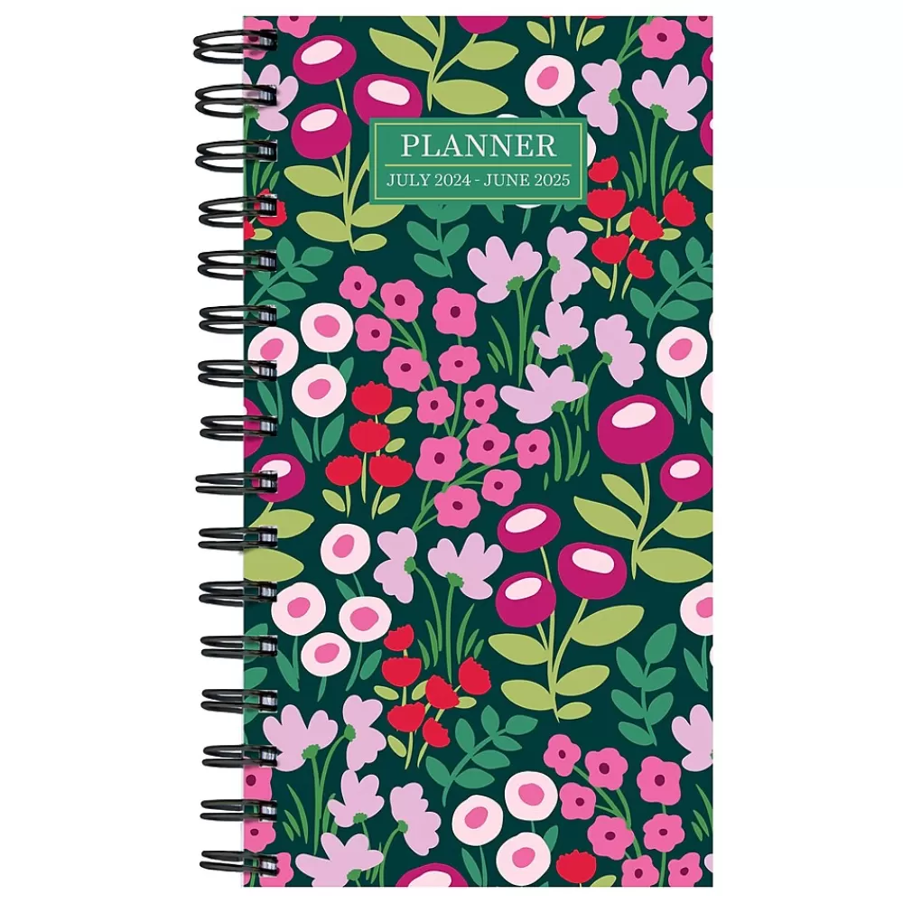 TF Publishing 2025 Planners<2025 Floral Burst 3.5" x 6.5" Weekly & Monthly Planner, Paperboard Cover, Multicolored (25-7502)