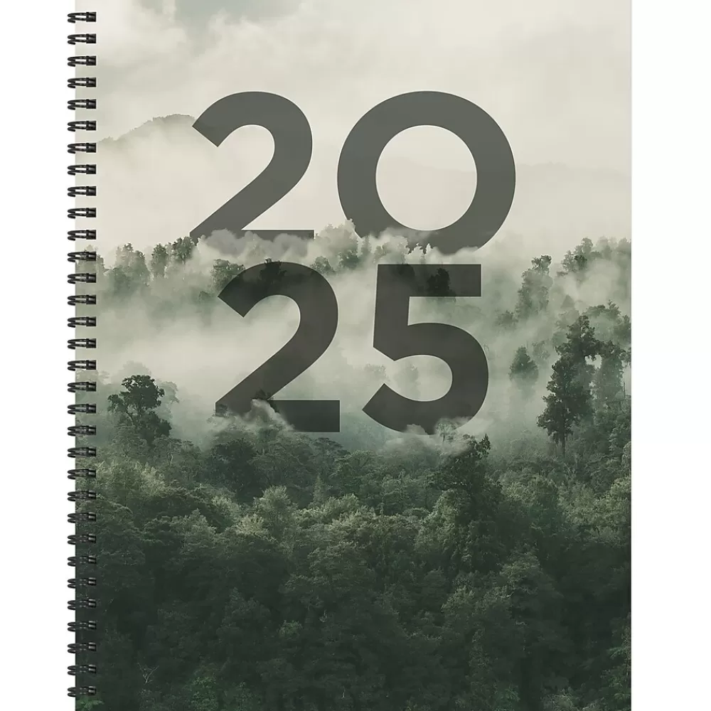 TF Publishing 2025 Planners<2025 Forest Mist 9" x 11" Weekly & Monthly Planner, Paperboard Cover, Multicolored (25-9700)