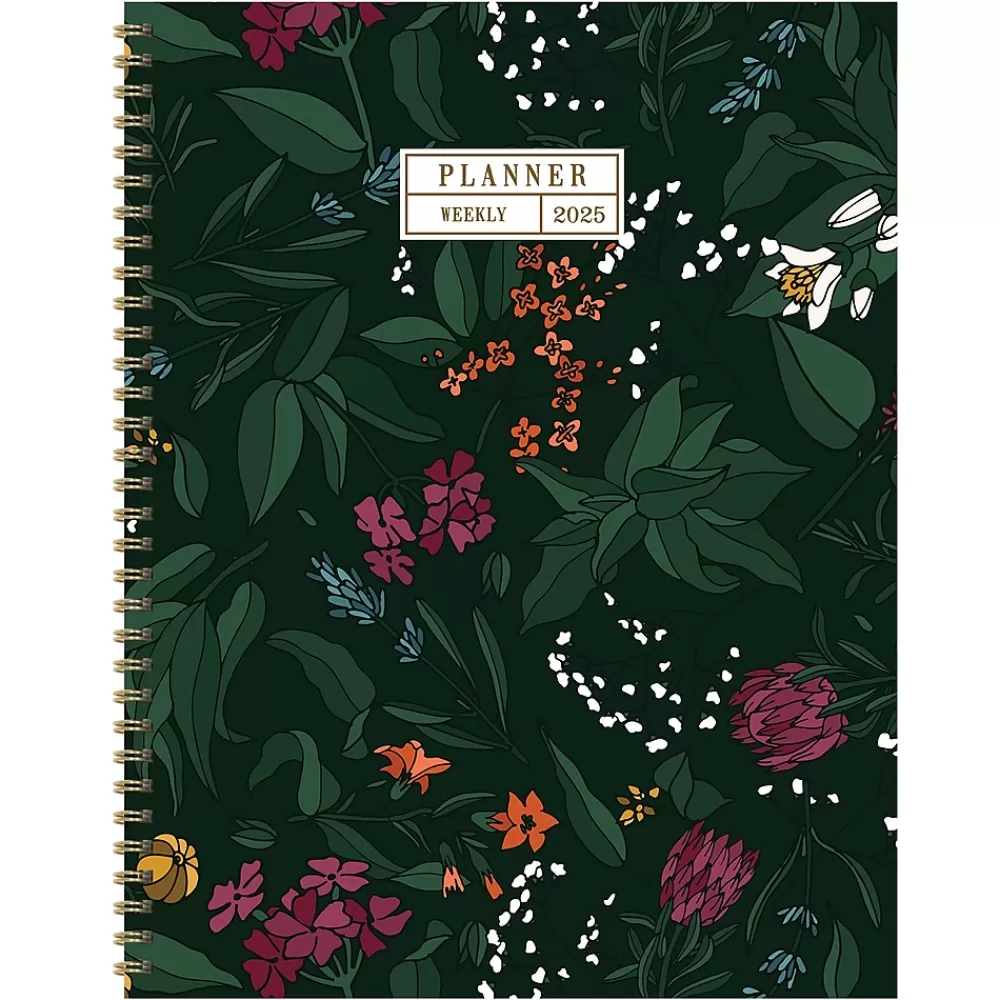 TF Publishing 2025 Planners<2025 Garden Manor 9" x 11" Weekly & Monthly Planner, Paperboard Cover, Multicolored (25-9720)