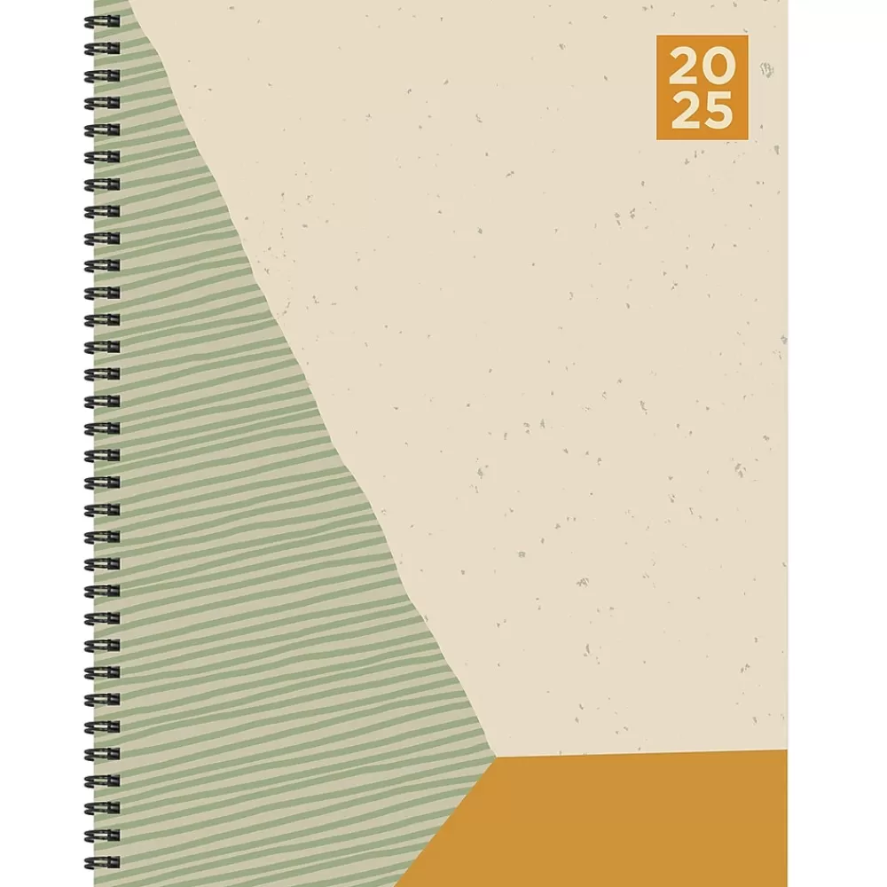 TF Publishing 2025 Planners<2025 Geometric 9" x 11" Weekly & Monthly Planner, Paperboard Cover, Multicolored (25-9702)