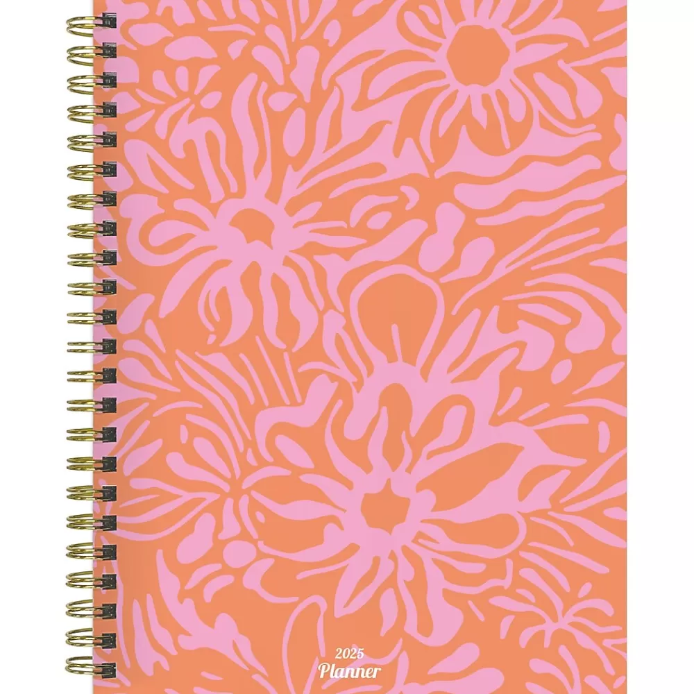 TF Publishing 2025 Planners<2025 Happy Hibiscus 6.5" x 8" Weekly & Monthly Planner, Paperboard Cover, Multicolor (25-9212)