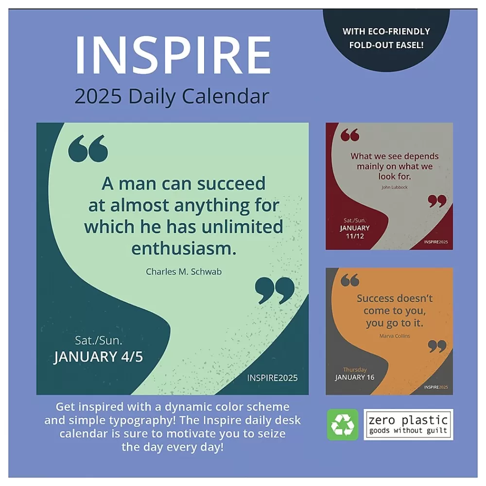 TF Publishing 2025 Calendars<2025 Inspire 5.25" x 5.25" Day-to-Day Calendar (25-3012)