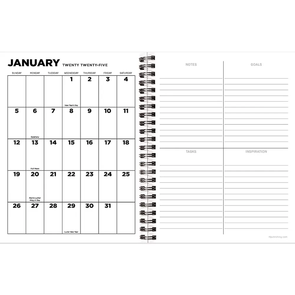 TF Publishing 2025 Planners<2025 Marilyn Monroe 6.5" x 8" Weekly & Monthly Planner, Paperboard Cover, Multicolor (25-9230)