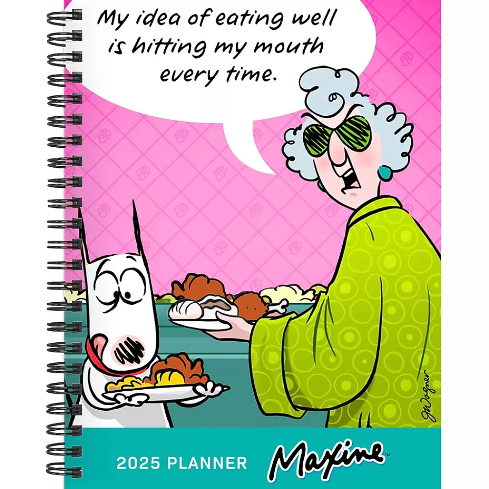 TF Publishing 2025 Planners<2025 Maxine 6.5" x 8" Weekly & Monthly Planner, Paperboard Cover, Multicolor (25-9228)