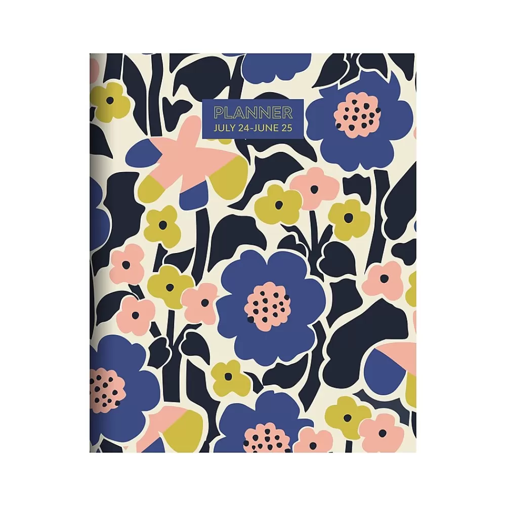 TF Publishing Academic Planners<2024-2025 Mod Flowers 9" x 11" Academic Monthly Planner, Paperboard Cover, Multicolor (AY25-4508)