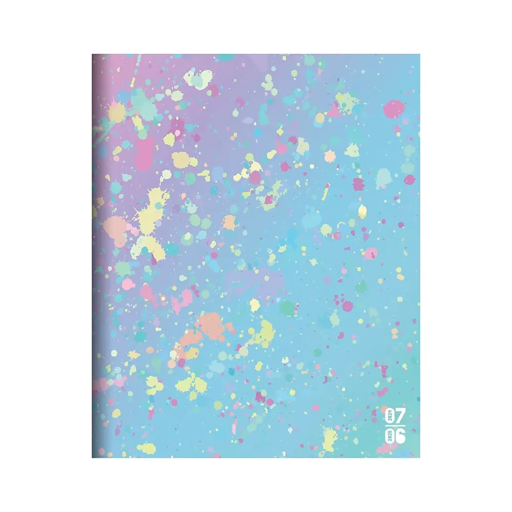 TF Publishing Academic Planners<2024-2025 Paint Spatter 6.5" x 8" Academic Monthly Planner, Paperboard Cover, Multicolor (AY25-4210)