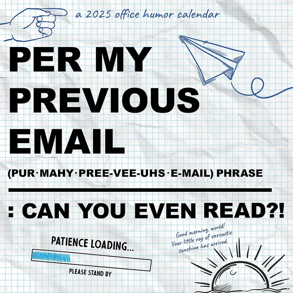 TF Publishing 2025 Calendars<2025 Per My Previous Email 7" x 7" Monthly Wall Calendar (25-2108)