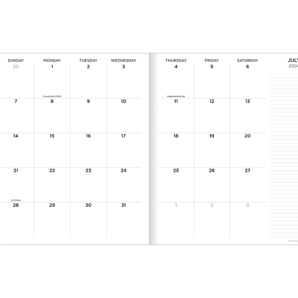 TF Publishing Academic Planners<2024-2025 So Many Stripes 9" x 11" Academic Monthly Planner, Paperboard Cover, Multicolor (AY25-4514)