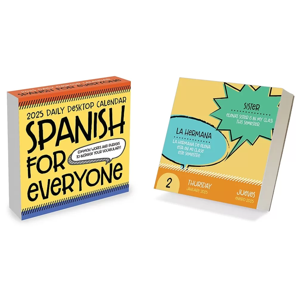 TF Publishing 2025 Calendars<2025 Spanish for Everyone 5.25" x 5.25" Day-to-Day Calendar (25-3020)