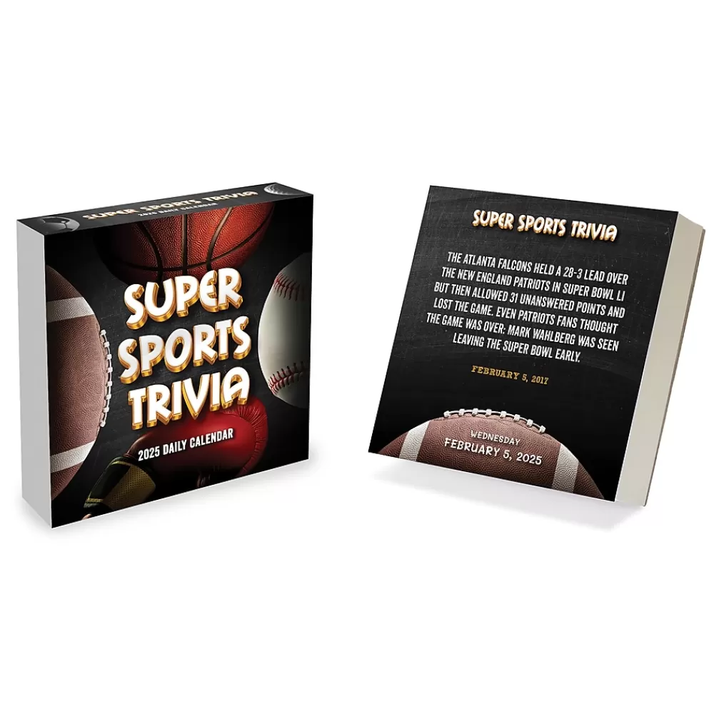 TF Publishing 2025 Calendars<2025 Sports Facts & Trivia 5.25" x 5.25" Day-to-Day Calendar (25-3022)