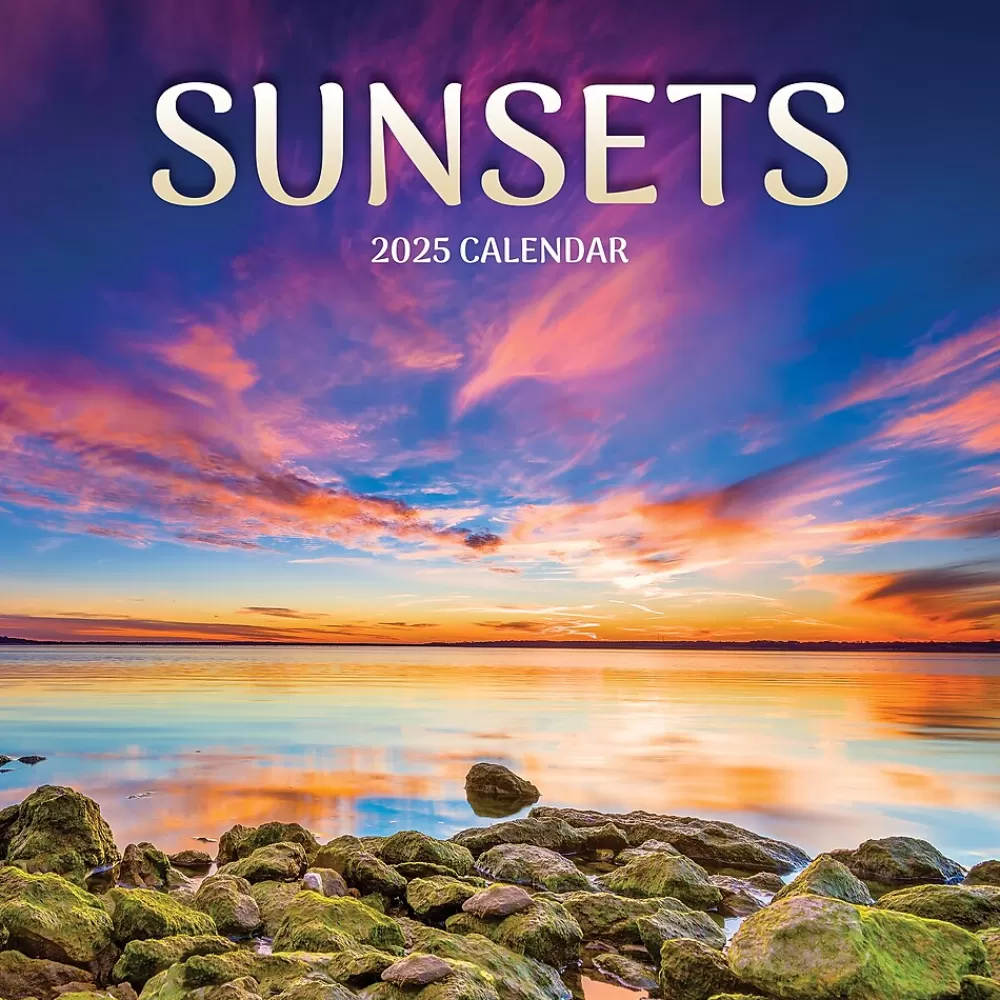 TF Publishing 2025 Calendars<2025 Sunsets 12" x 12" Monthly Wall Calendar (25-1028)