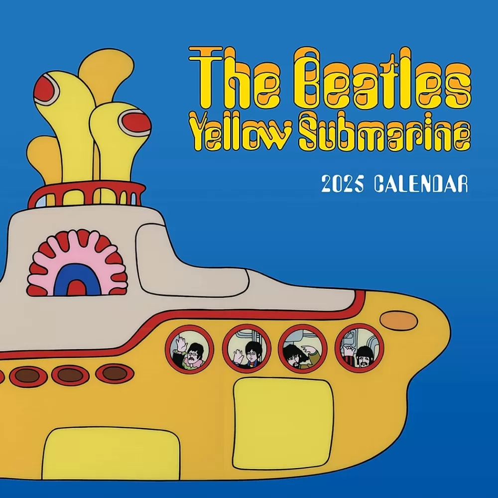 TF Publishing 2025 Calendars<2025 The Beatles: Yellow Submarine 12" x 12" Monthly Wall Calendar (25-1113)