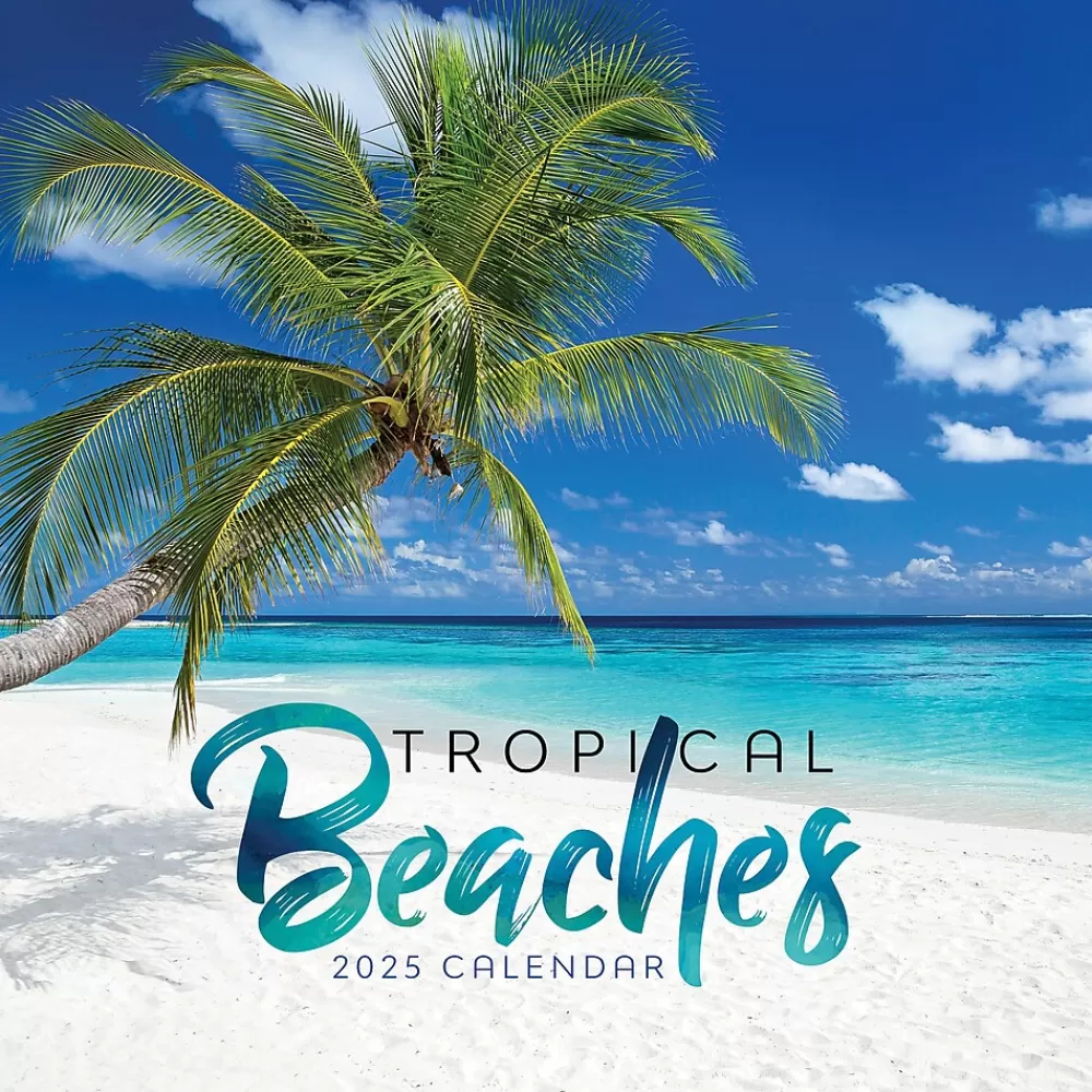 TF Publishing 2025 Calendars<2025 Tropical Beaches 12" x 12" Monthly Wall Calendar (25-1030)