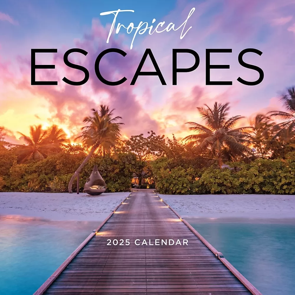 TF Publishing 2025 Calendars<2025 Tropical Escapes 12" x 12" Monthly Wall Calendar (25-1031)