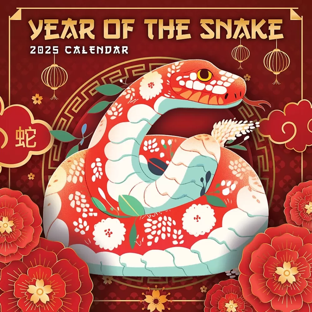 TF Publishing 2025 Calendars<2025 Year of the Snake 12" x 12" Monthly Wall Calendar (25-1136)