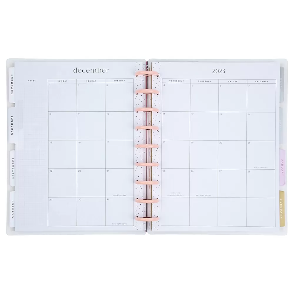 The Happy Planner Academic Planners<2024-2025 Desert Thistle 7" x 9.25" Academic Weekly & Monthly Planner, Plastic Cover, Multicolor