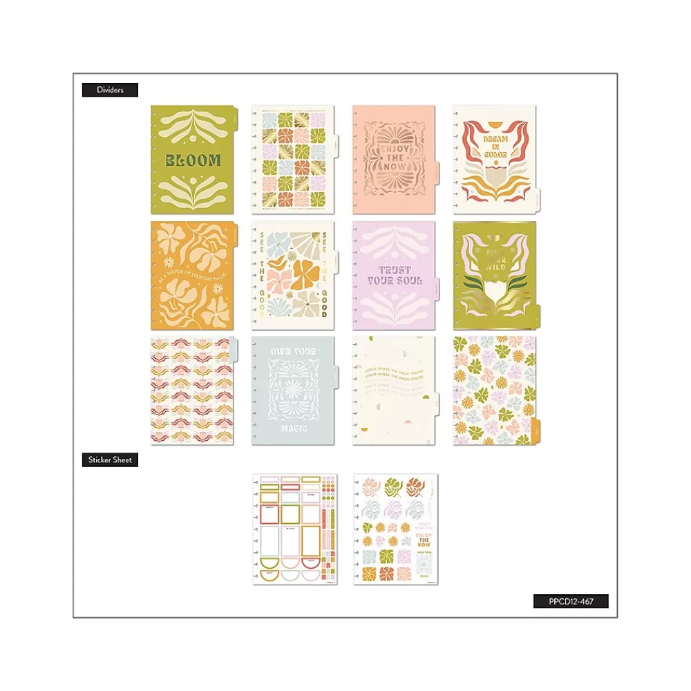 The Happy Planner Academic Planners<2024-2025 Desert Thistle 7" x 9.25" Academic Weekly & Monthly Planner, Plastic Cover, Multicolor