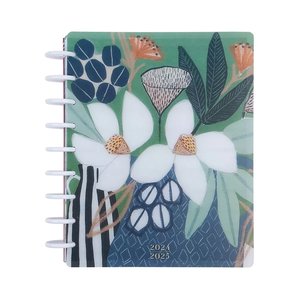 The Happy Planner Academic Planners<2024-2025 Vivid Blooms 7" x 9.25" Academic Weekly & Monthly Planner, Plastic Cover, Multicolor (PPCD12-478)