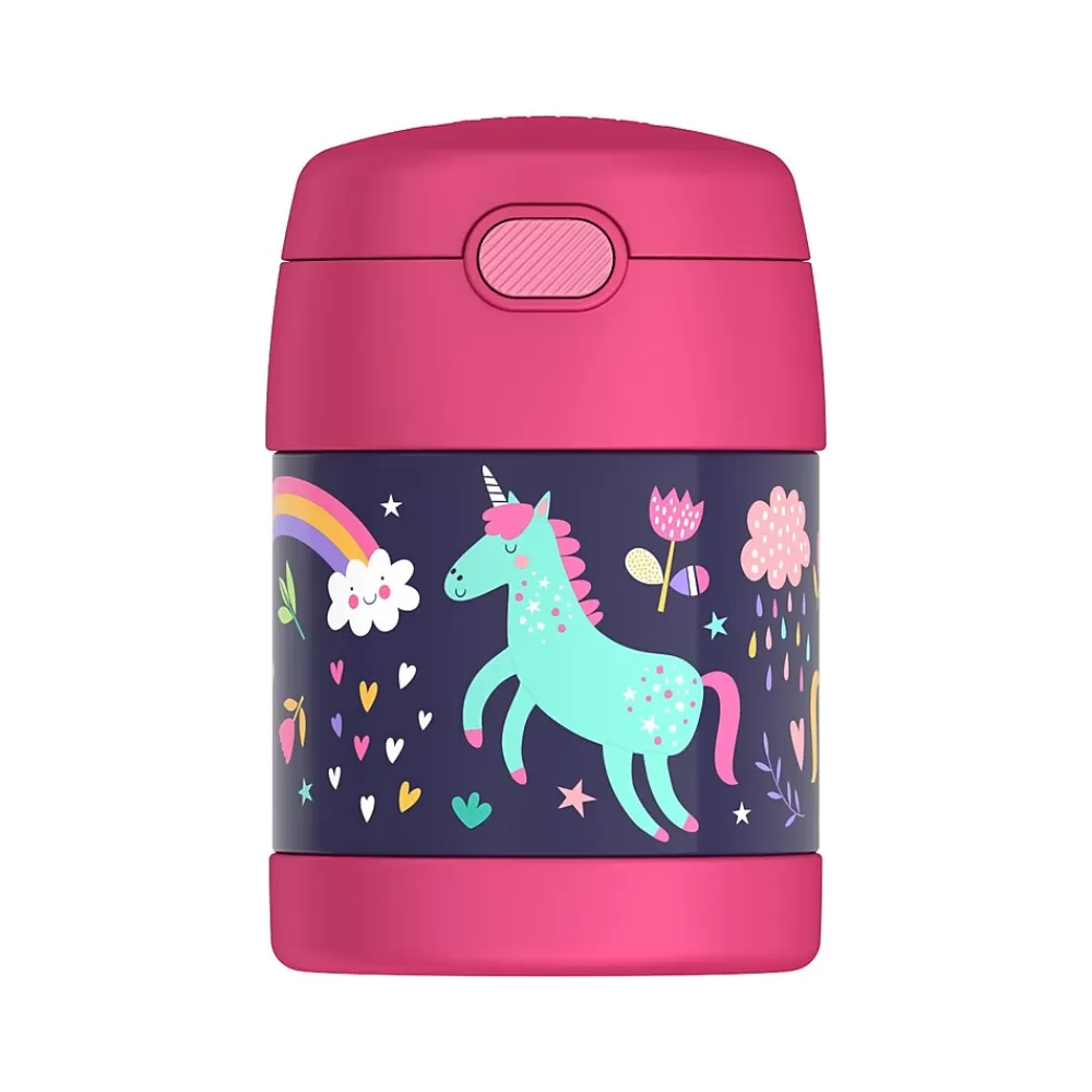 Thermos Lunch Totes & Water Bottles<FUNtainer Stainless Steel Food Jar, 10 Oz., Assorted Colors (F3103NLA6ST)