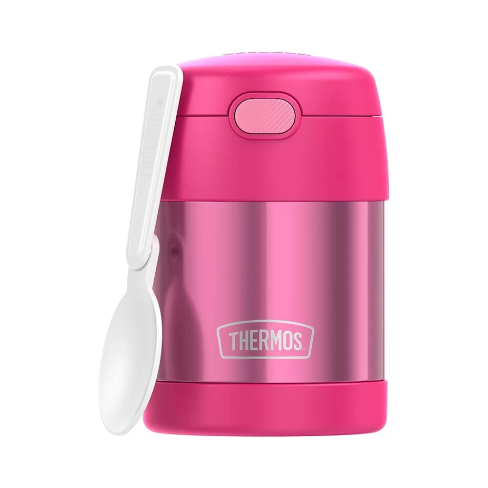 Thermos Lunch Totes & Water Bottles<FUNtainer Stainless Steel Food Jar, 10 Oz., Assorted Colors (F3103NLA6ST)