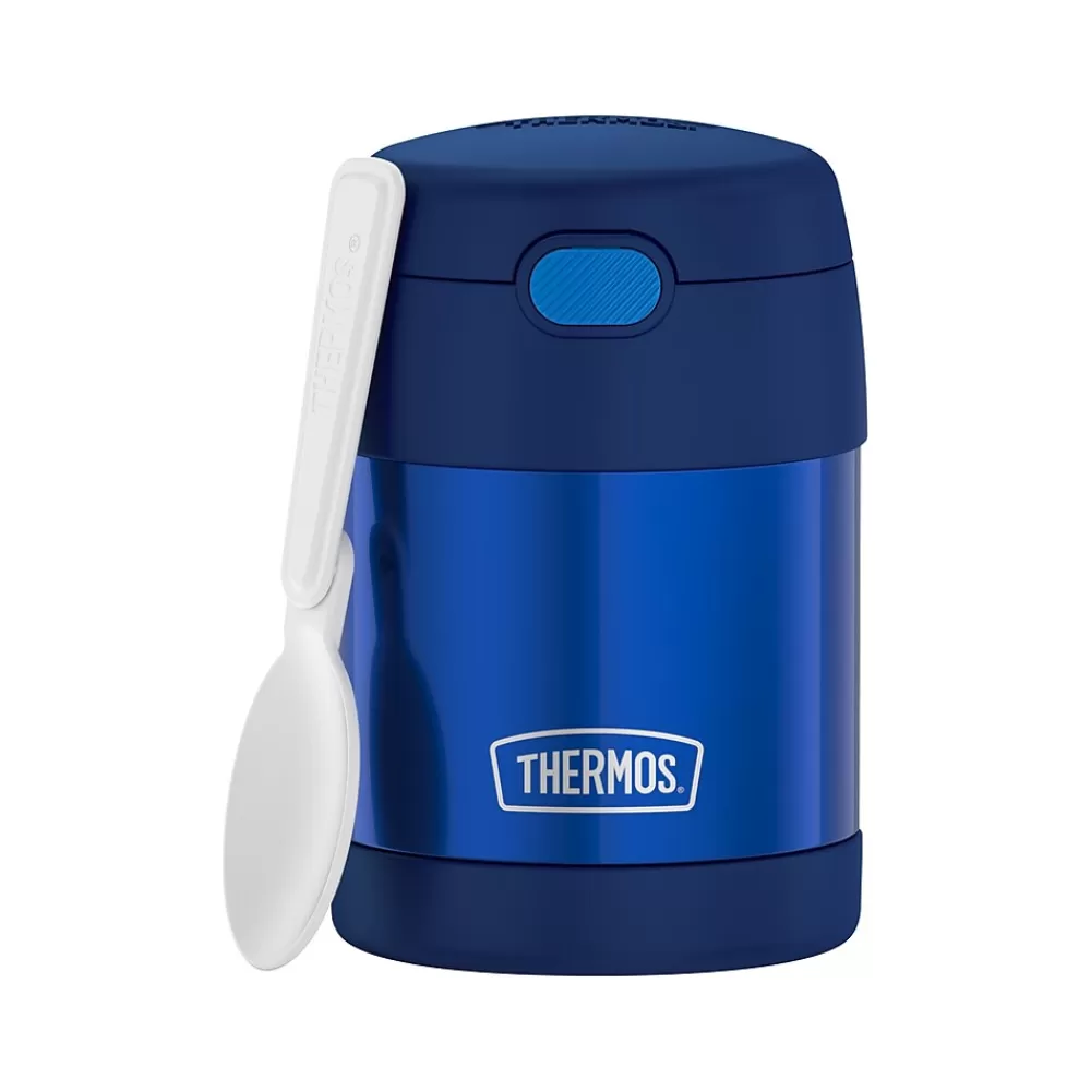 Thermos Lunch Totes & Water Bottles<FUNtainer Stainless Steel Food Jar, 10 Oz., Assorted Colors (F3103NLB6ST)
