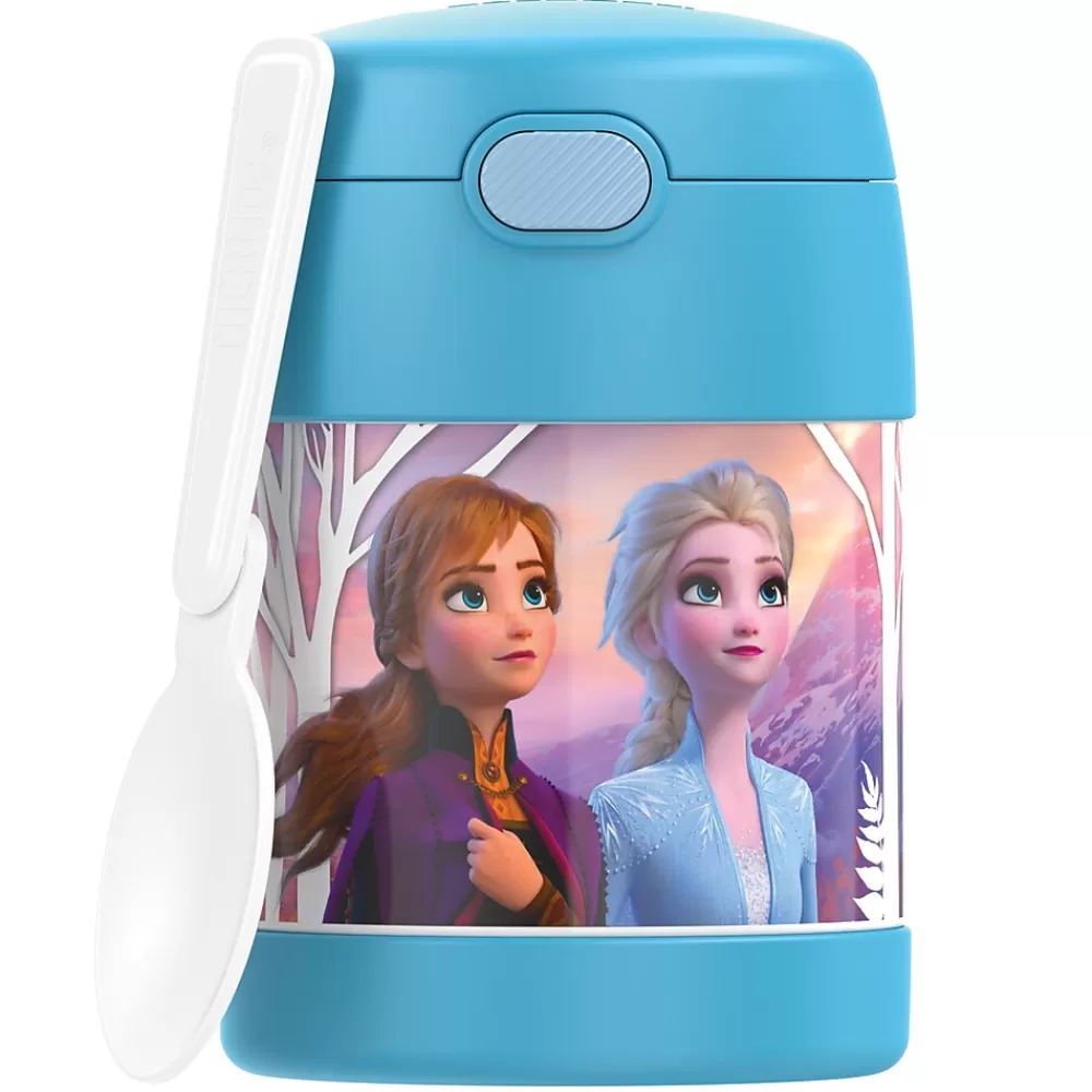 Thermos Lunch Totes & Water Bottles<FUNtainer Stainless Steel Vacuum-Insulated Licensed Food Jar, 10-Oz., Frozen 2 (F3101FZ6)