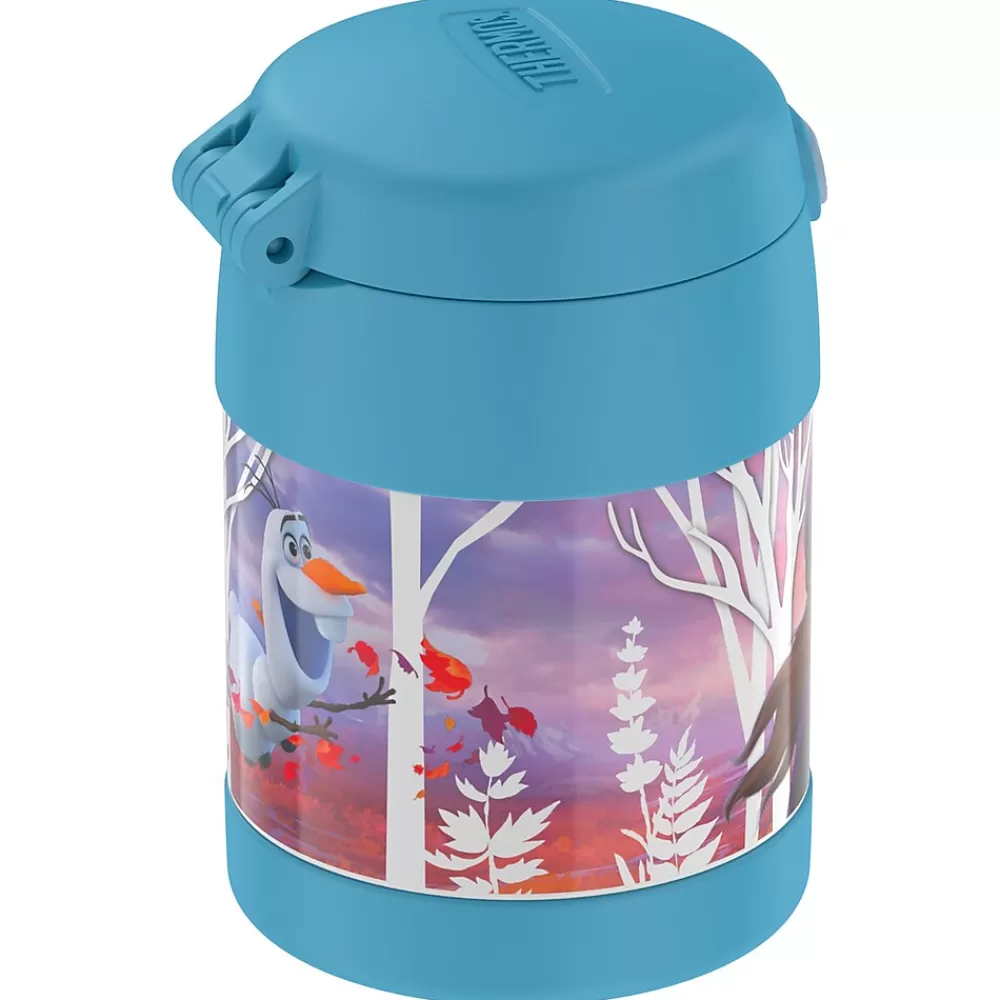 Thermos Lunch Totes & Water Bottles<FUNtainer Stainless Steel Vacuum-Insulated Licensed Food Jar, 10-Oz., Frozen 2 (F3101FZ6)