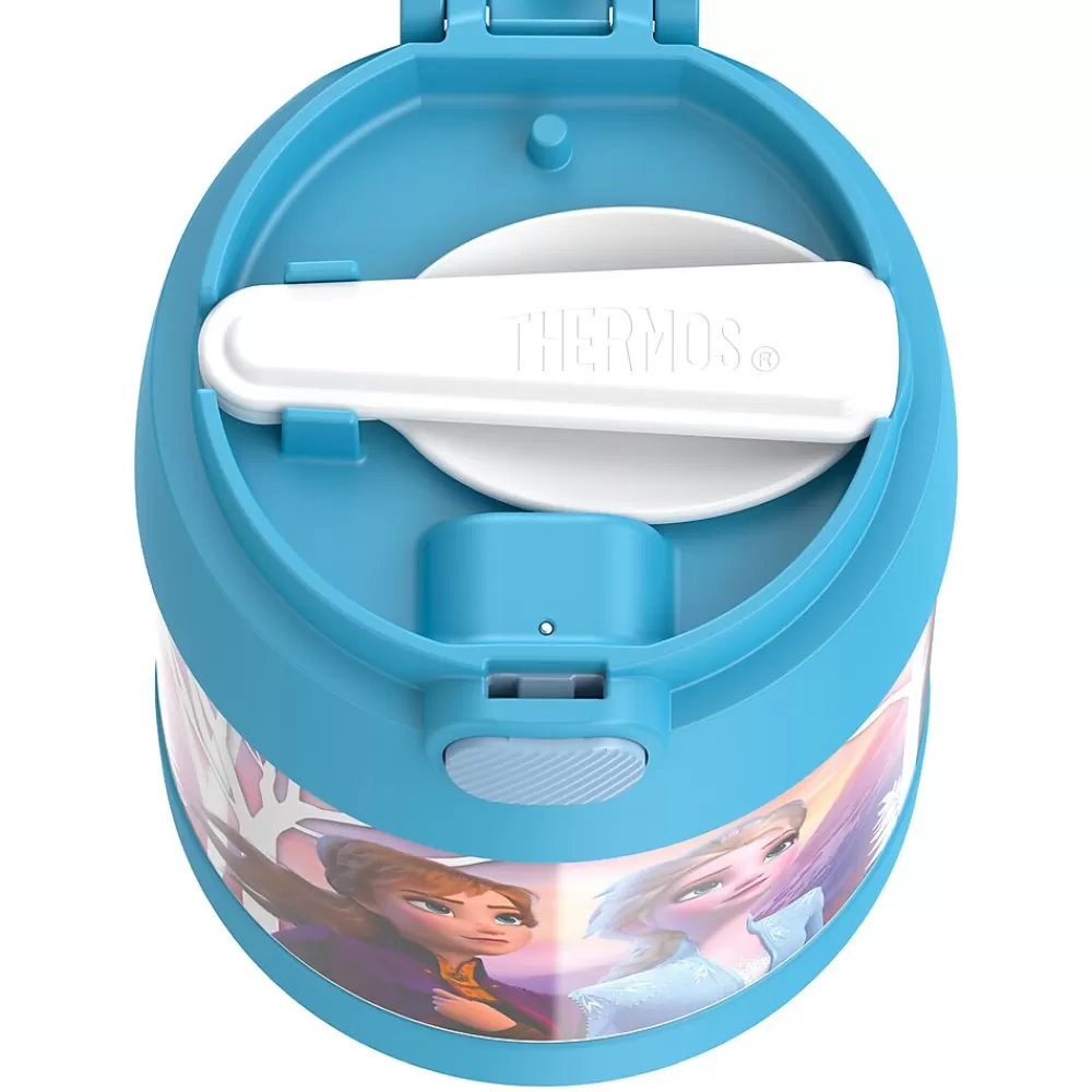 Thermos Lunch Totes & Water Bottles<FUNtainer Stainless Steel Vacuum-Insulated Licensed Food Jar, 10-Oz., Frozen 2 (F3101FZ6)