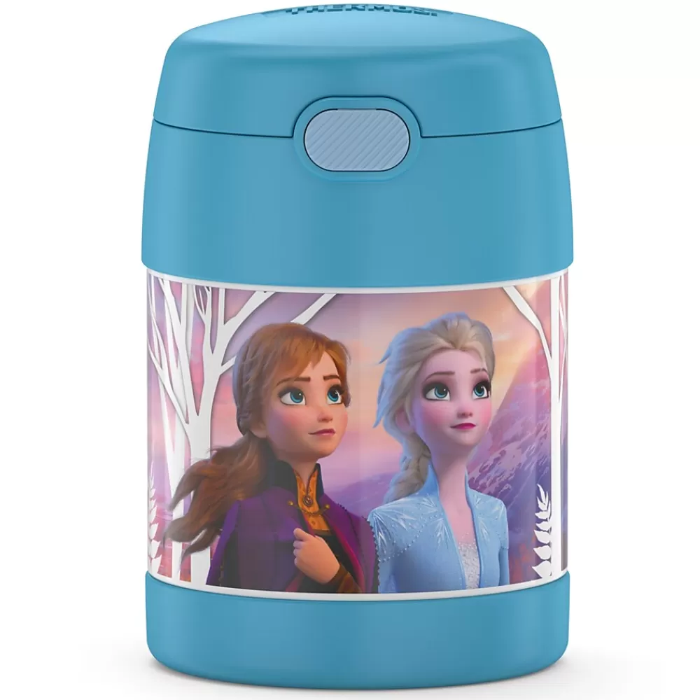 Thermos Lunch Totes & Water Bottles<FUNtainer Stainless Steel Vacuum-Insulated Licensed Food Jar, 10-Oz., Frozen 2 (F3101FZ6)