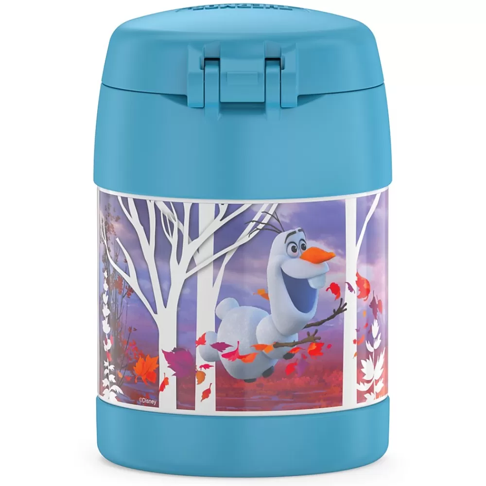 Thermos Lunch Totes & Water Bottles<FUNtainer Stainless Steel Vacuum-Insulated Licensed Food Jar, 10-Oz., Frozen 2 (F3101FZ6)