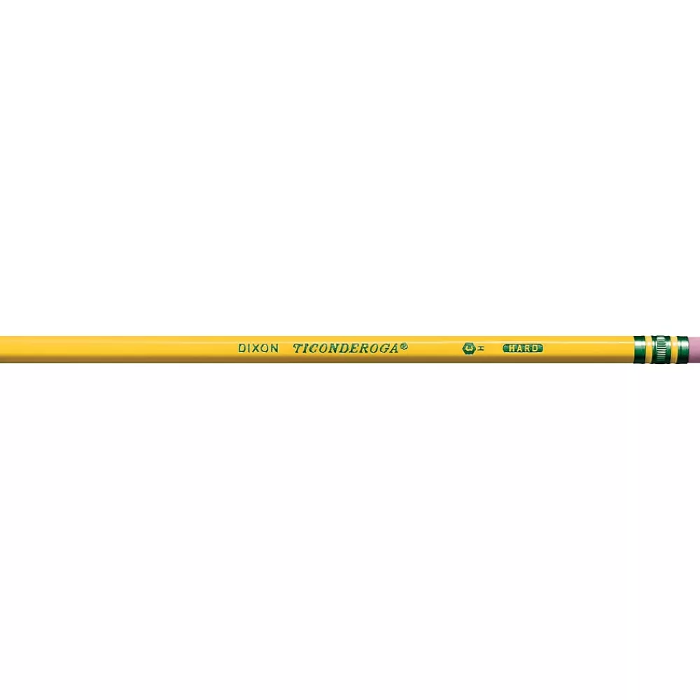 Ticonderoga Pencils<The World's Best Pencil Wooden Pencil, 2.2mm, #3 Hard Lead, Dozen (X13883X)