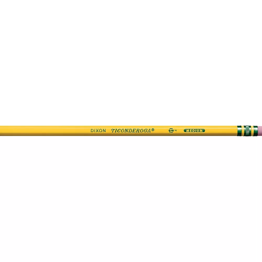Ticonderoga Pencils<The World's Best Pencil Wooden Pencil, 2.2mm, #2.5 Medium Lead, Dozen (X13885X)