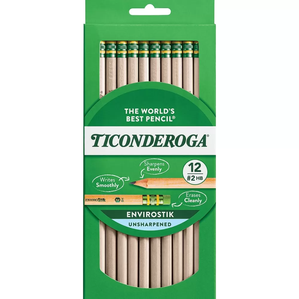 Ticonderoga Pencils<Wooden Pencil, #2 Soft Lead, Dozen (X96212X)