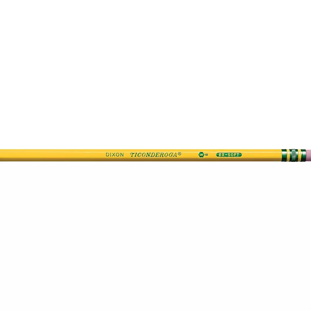 Ticonderoga Pencils<Wooden Pencil, #1 Very Soft Lead, Dozen (13881)