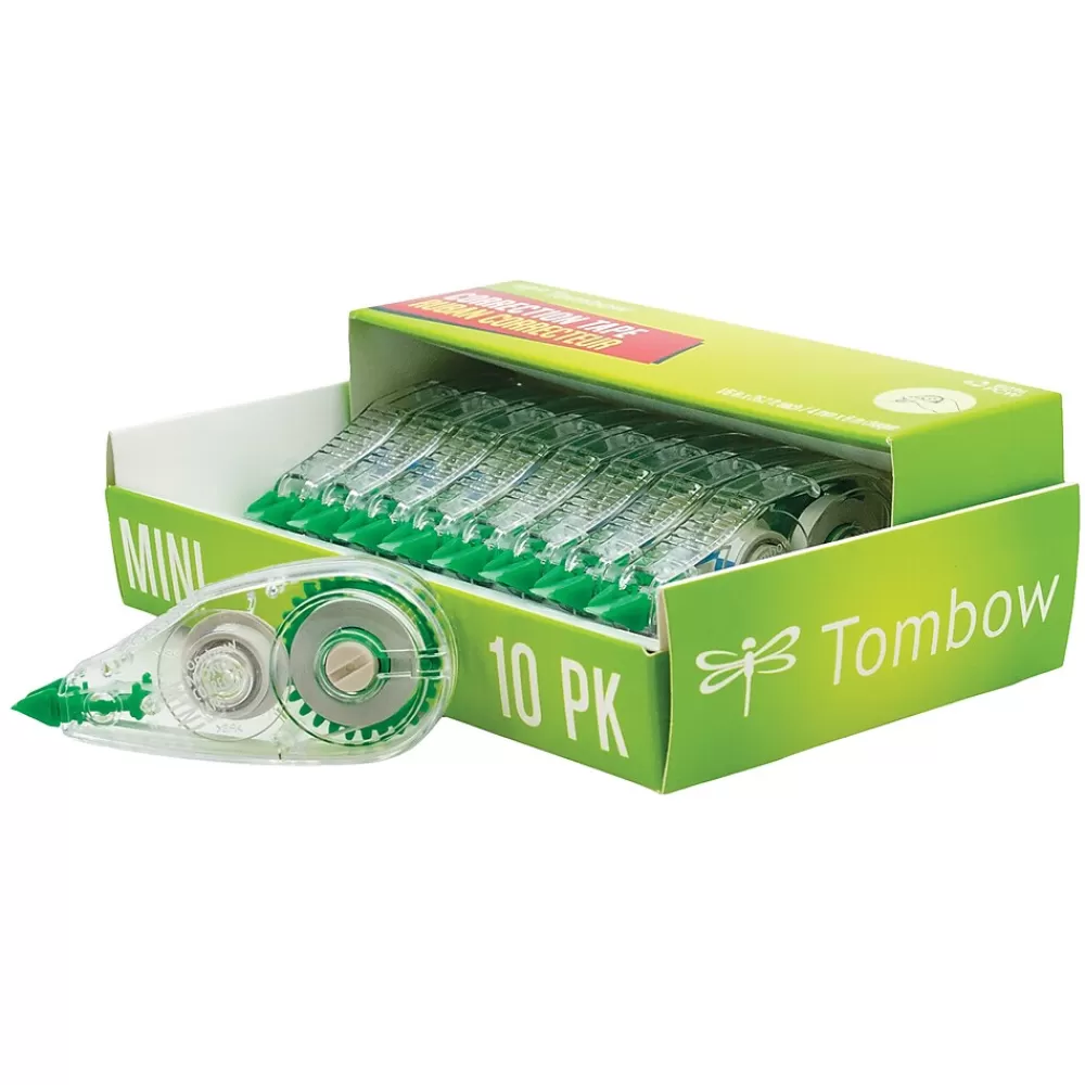 Tombow Correction & White-Out<MONO Mini Correction Tape, White, 10/Pack (68722)