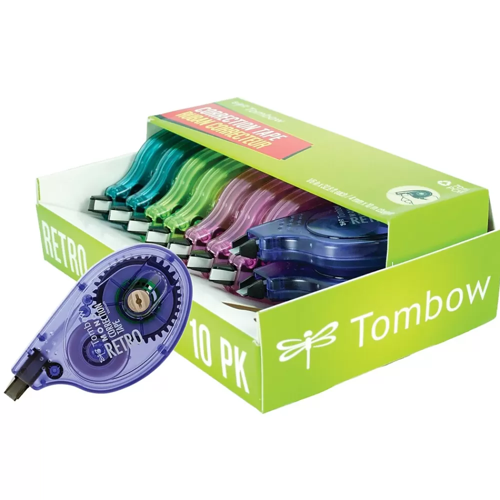 Tombow Correction & White-Out<MONO Retro Correction Tape, White, 10/Pack (68723)