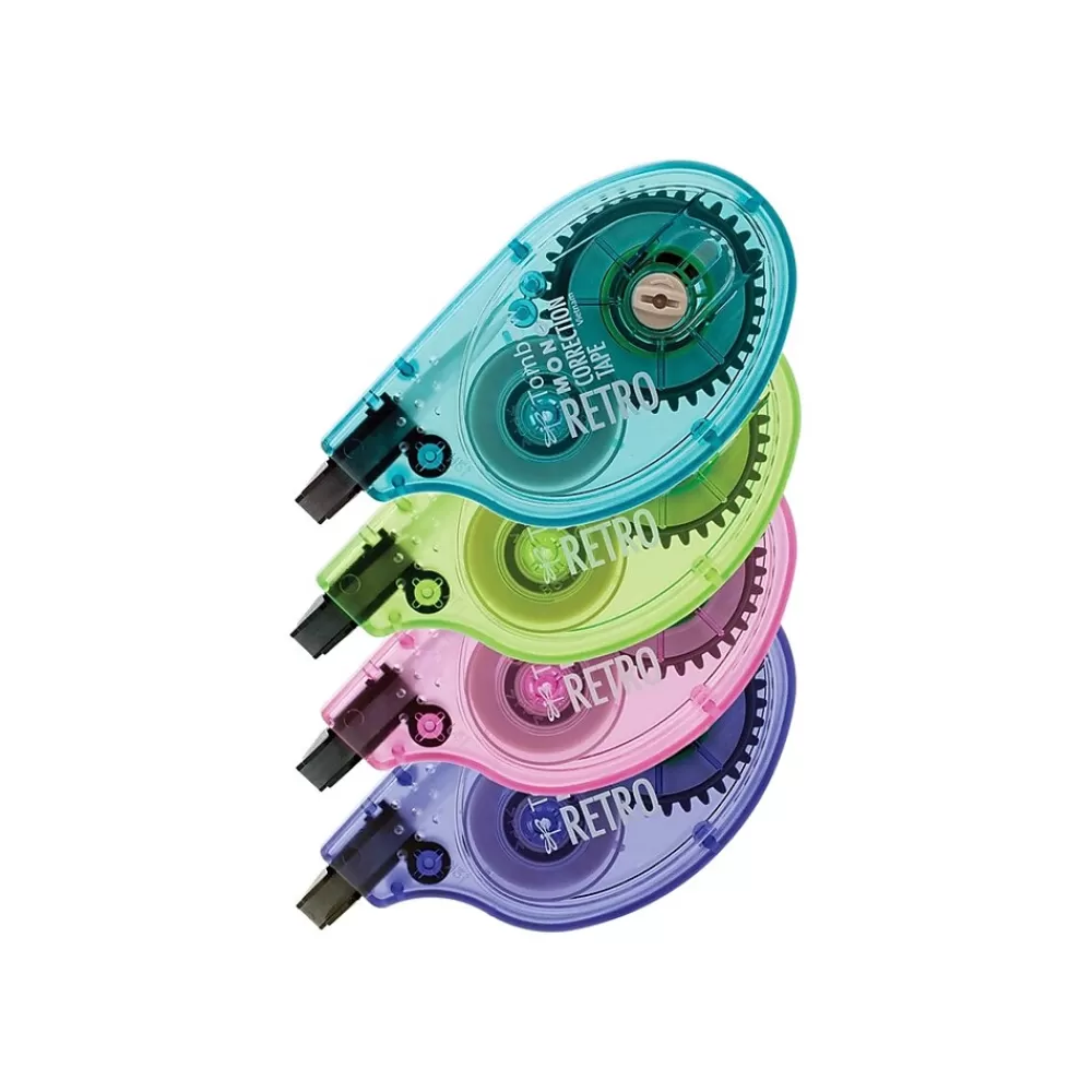 Tombow Correction & White-Out<MONO Retro Correction Tape, White, 4/Pack (68679)
