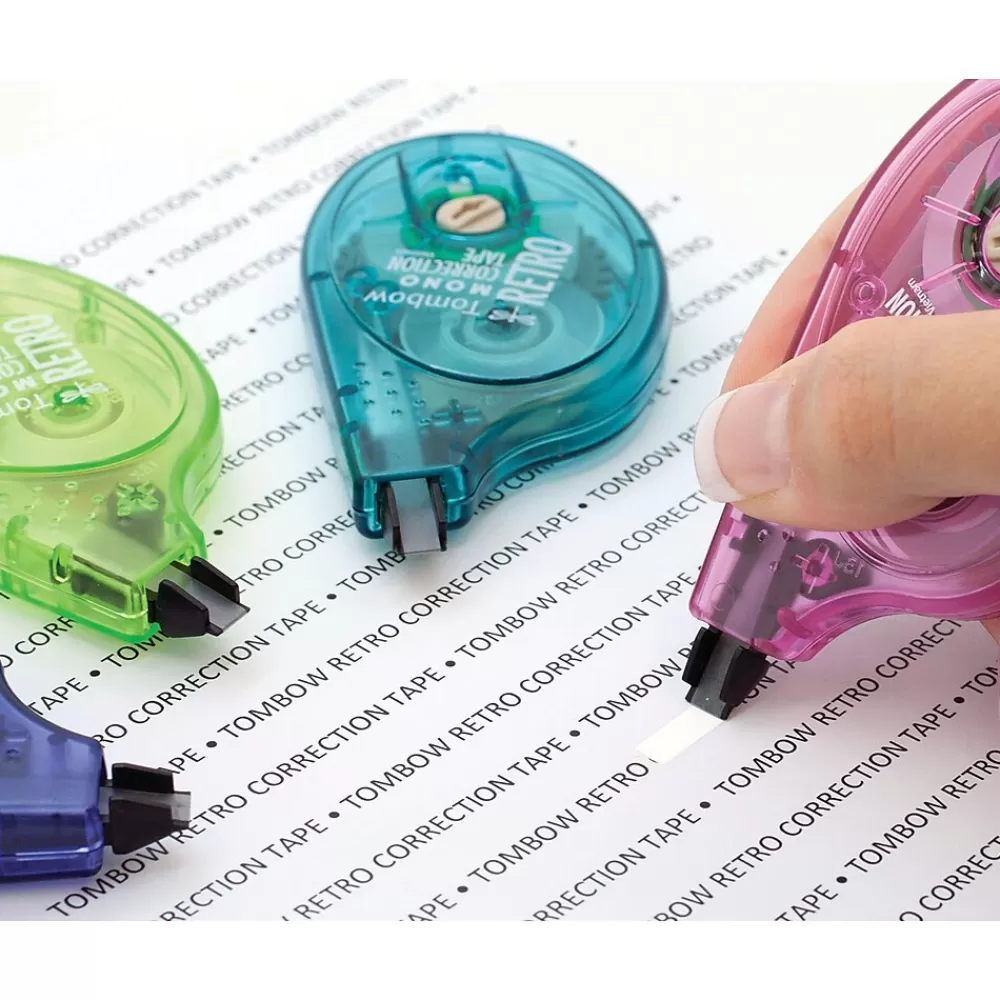 Tombow Correction & White-Out<MONO Retro Correction Tape, White, 10/Pack (68723)