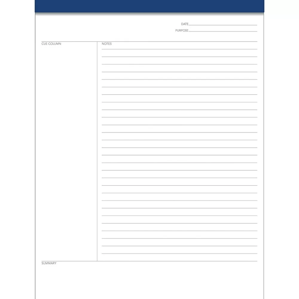 TOPS Notepads<FocusNotes Notepad, 8.5" x 11", White, 50 Sheets/Pad (77103)