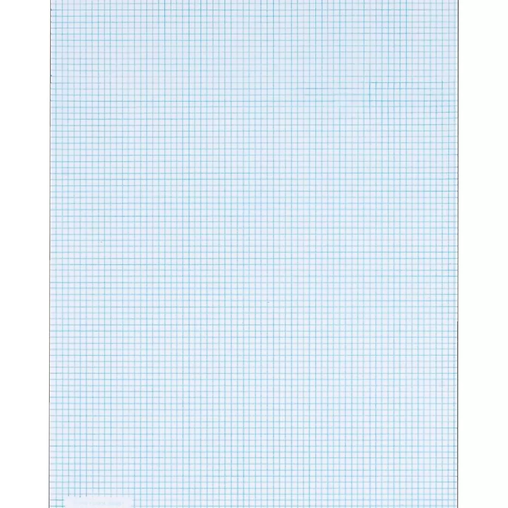 TOPS Notepads<Graph Pad, 8.5" x 11", Graph Ruled, White, 50 Sheets/Pad (33081)