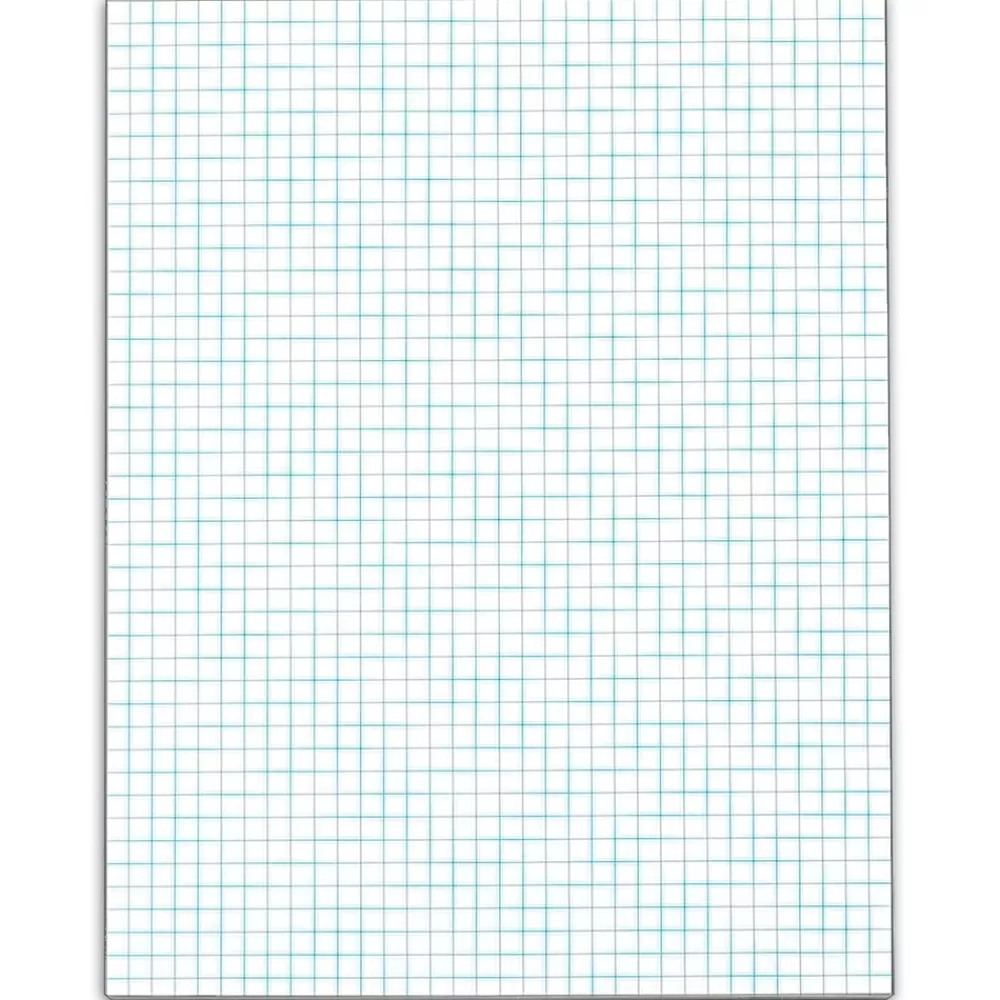 TOPS Notepads<Graph Pad, 8.5" x 11", Graph, White, 50 Sheets/Pad (TOP 33041)